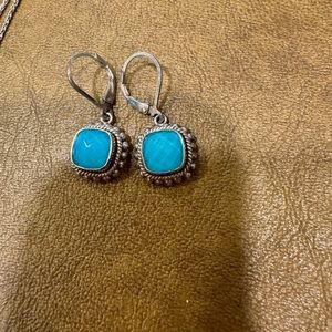 Bali beaded sterling silver necklace and earrings.